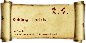 Kökény Izolda névjegykártya